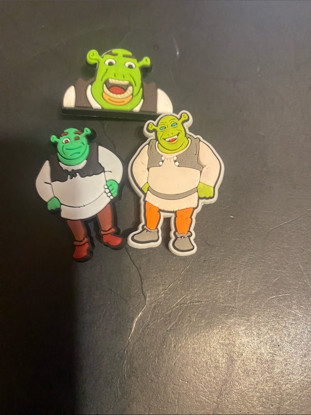 Shrek PVC Character Shoe Charms - Set of 3